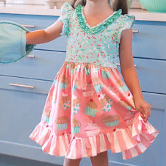blue dress for baby girl NEW Eleanor Rose Multi-Color Floral Print Dress
